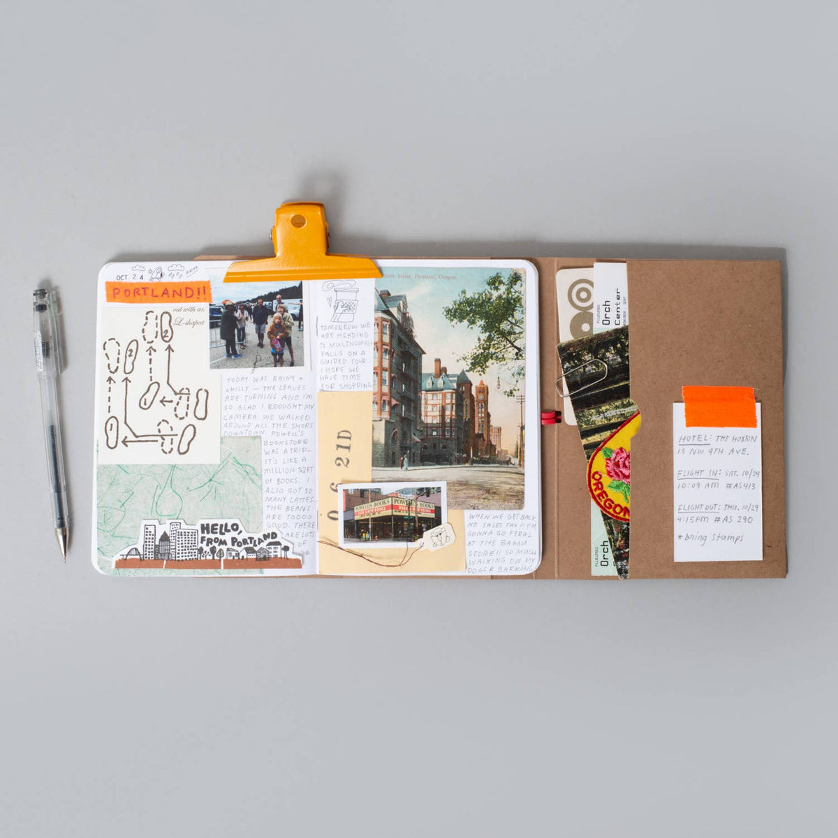 FOLDEEO NOTEBOOK FOLIO - MUSHROOM GNOMES