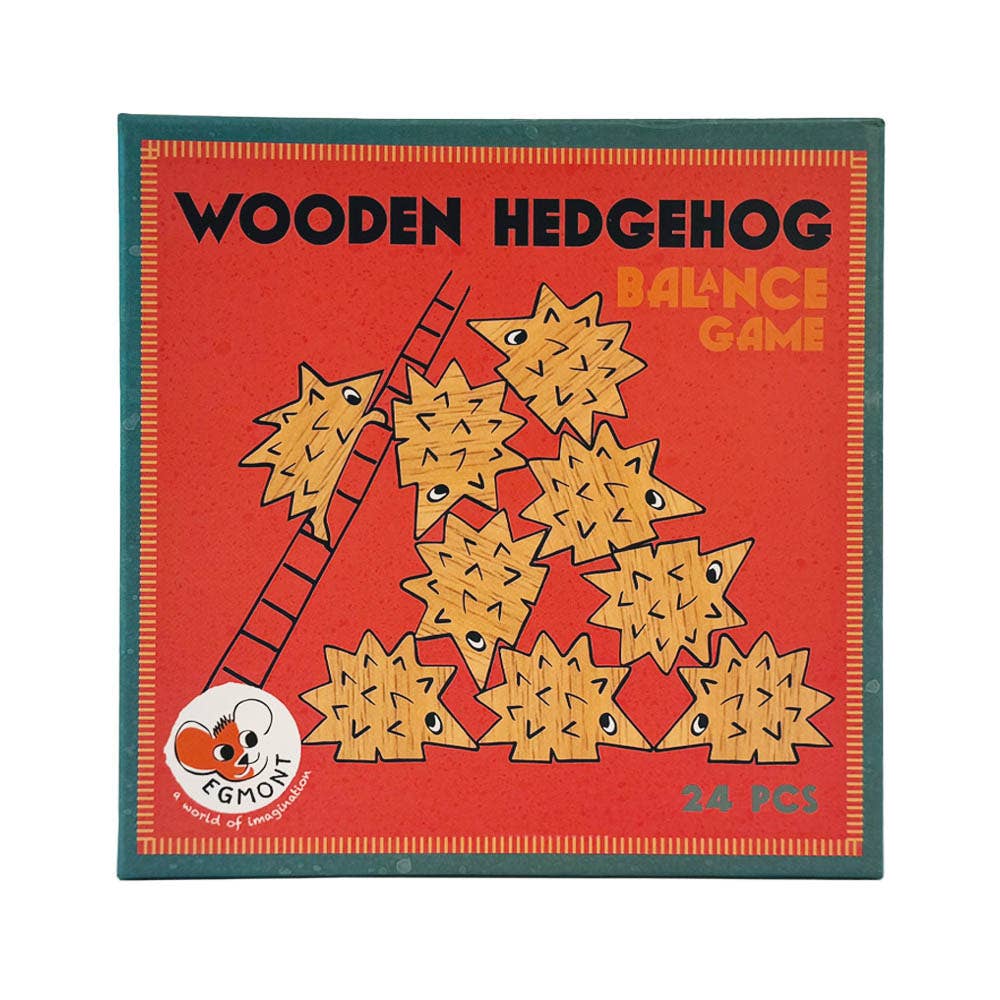 WOODEN HEDGEHOG BALANCE GAME