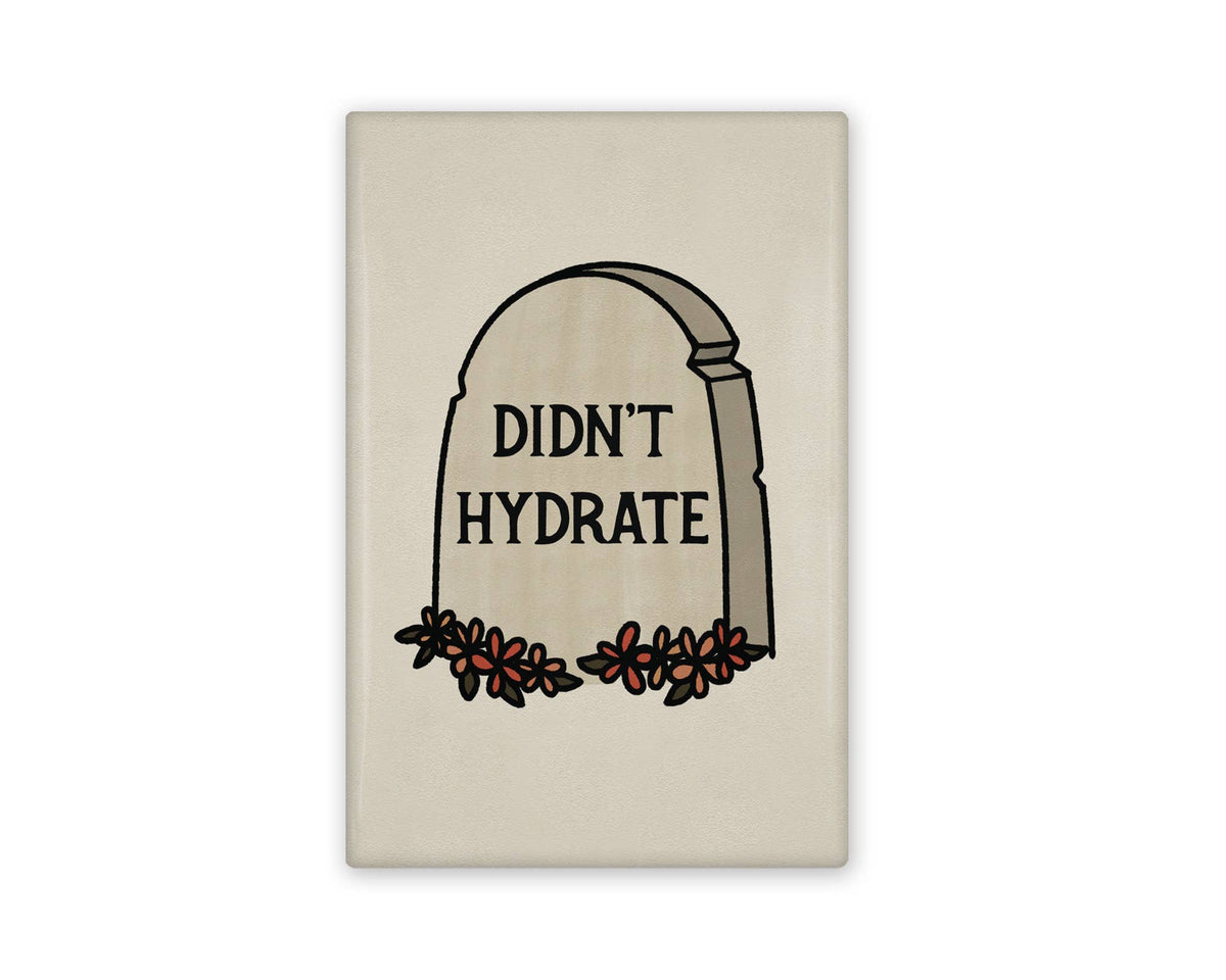DIDN'T HYDRATE ILLUSTRATED MAGNET