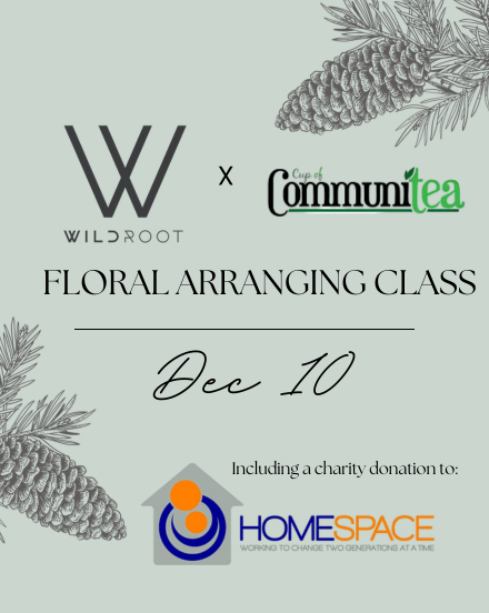 HOLIDAY FLORAL ARRANGING CLASS (DEC 10) *SPECIAL CHARITY DONATION*
