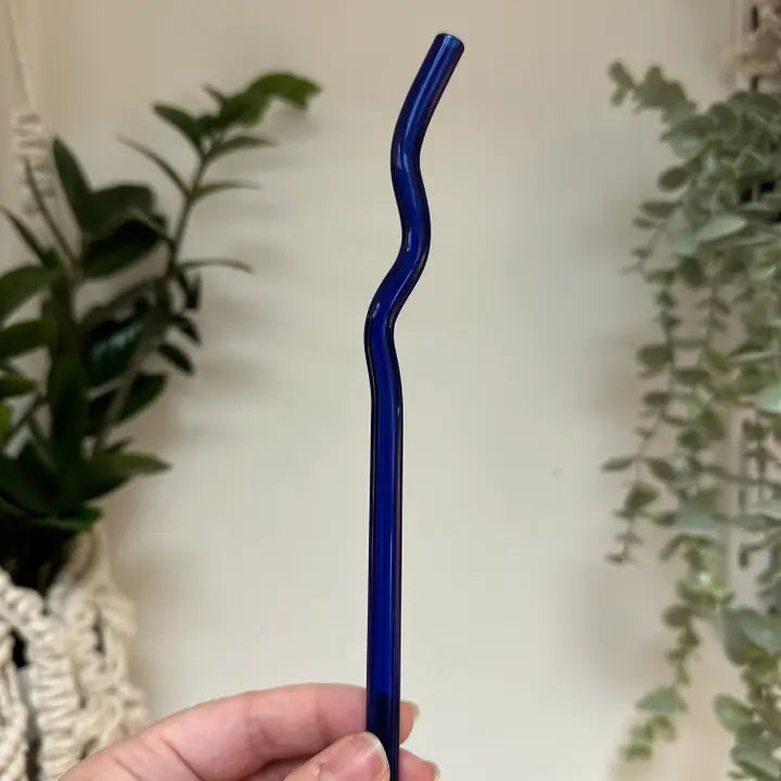 WAVY GLASS STRAW