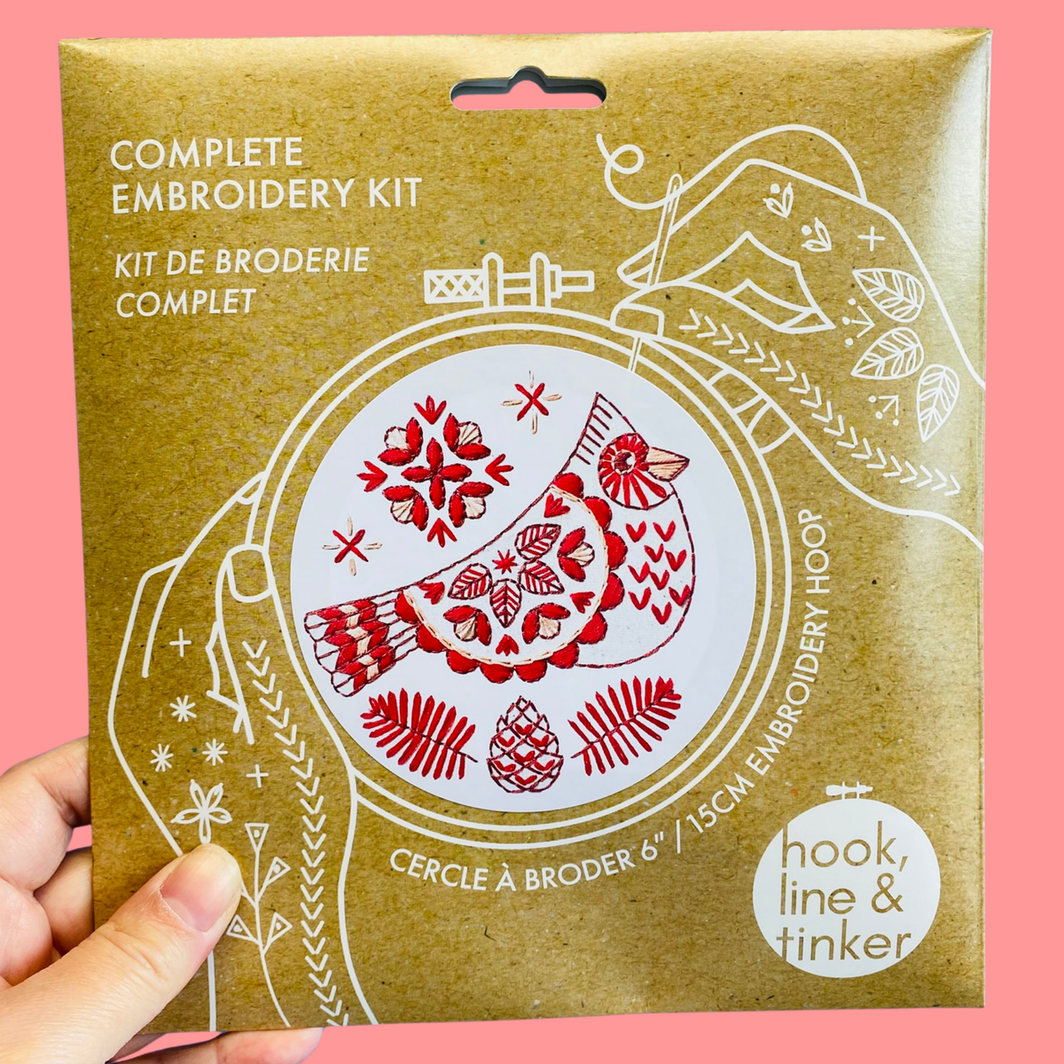 CARDINAL EMBROIDERY KIT