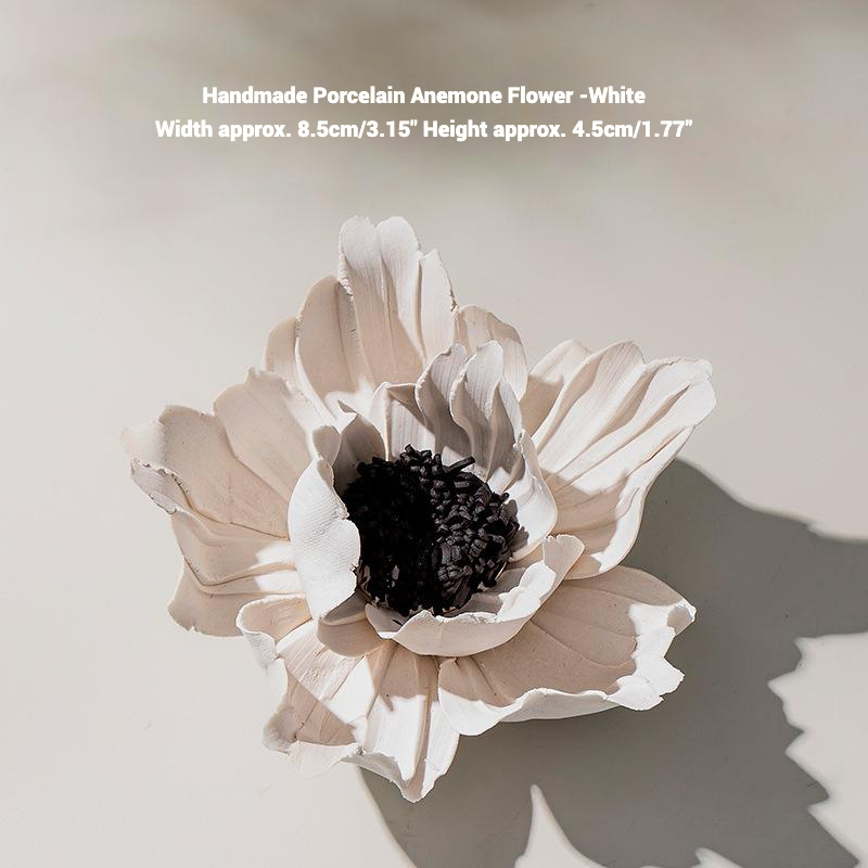 HANDMADE CERAMIC ANEMONE FLOWER INCENSE HOLDER