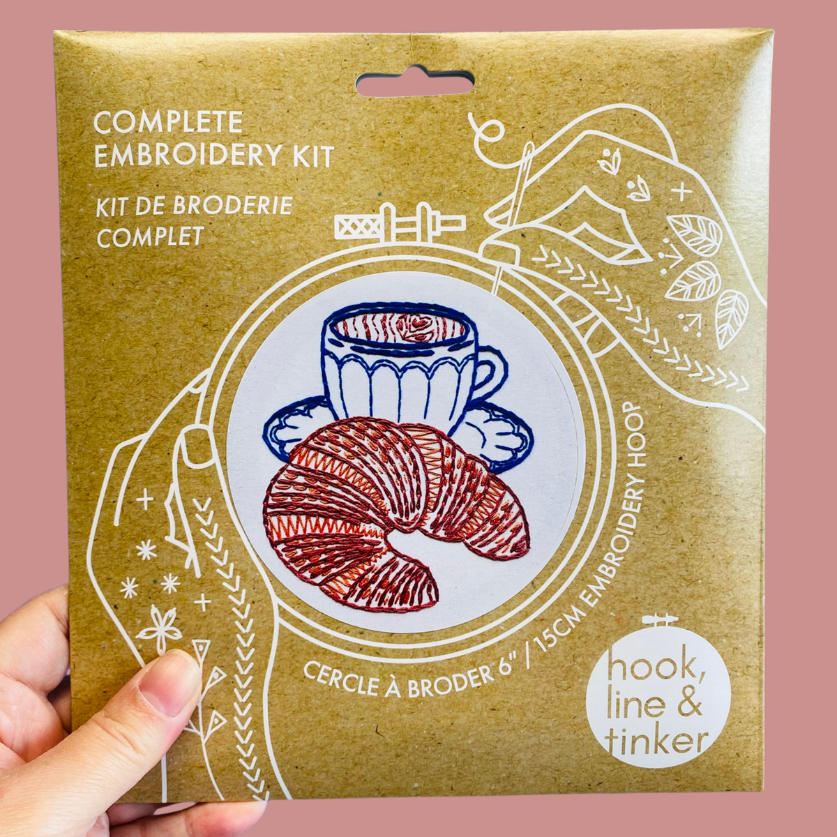 CROISSANT EMBROIDERY KIT