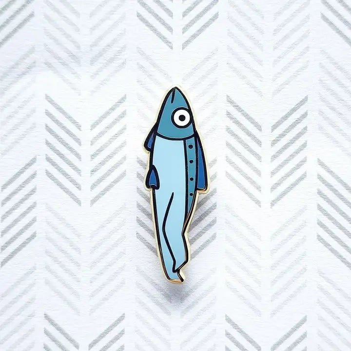 SARDINE ENAMEL PIN