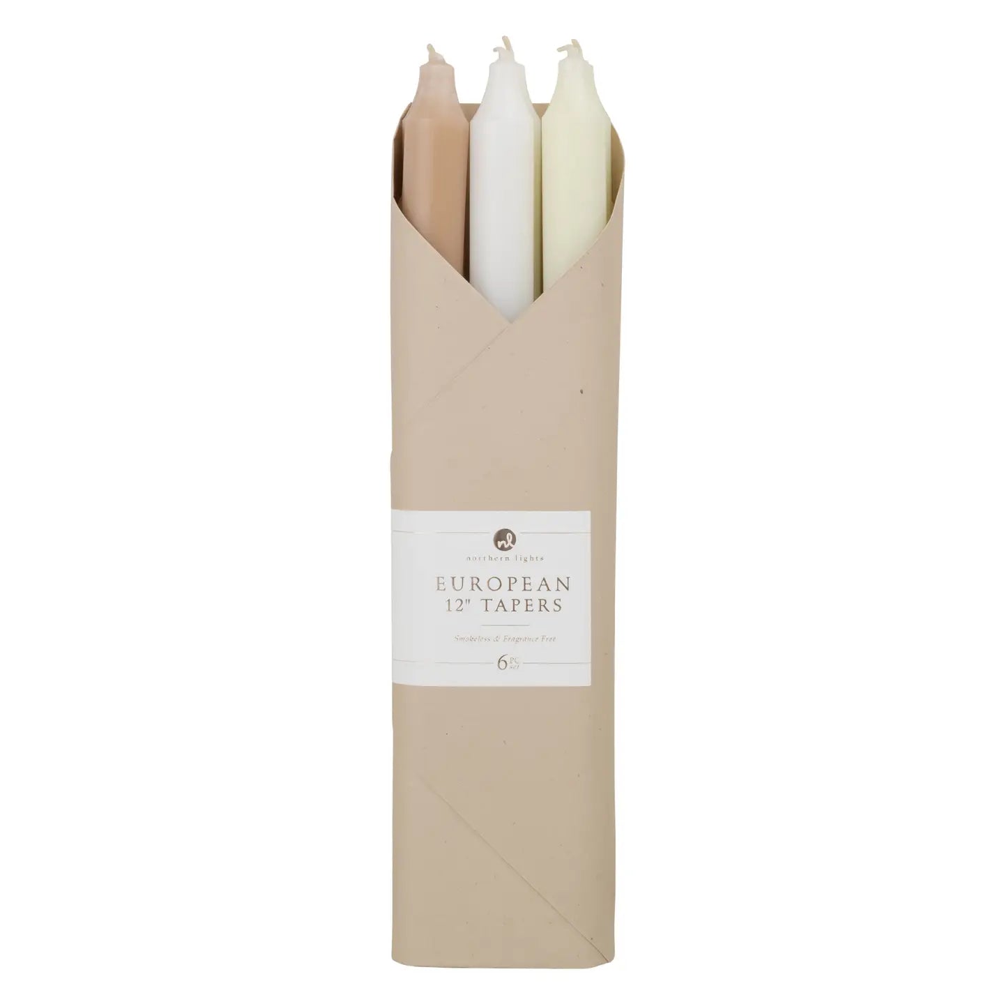 12" TAPER CANDLES - 6 PIECE SET