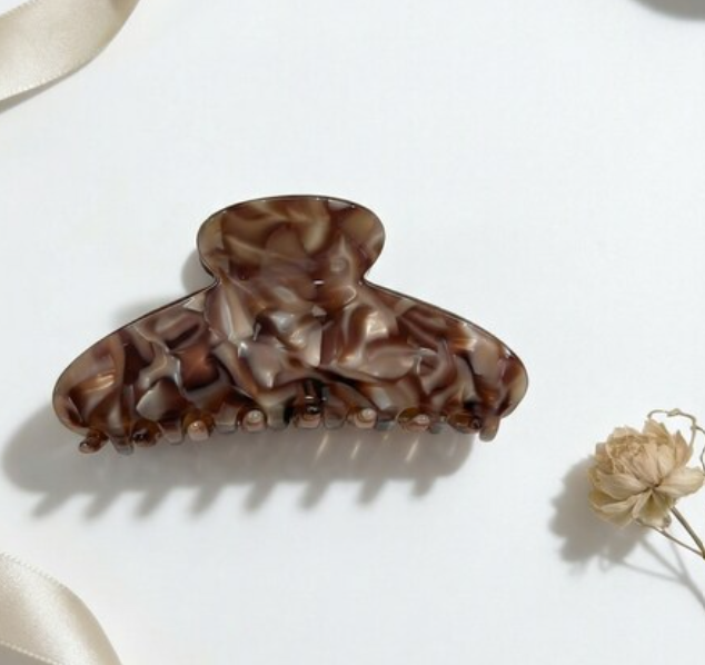 HAIR GLAW - LARGE BROWN MOCHA SWIRL