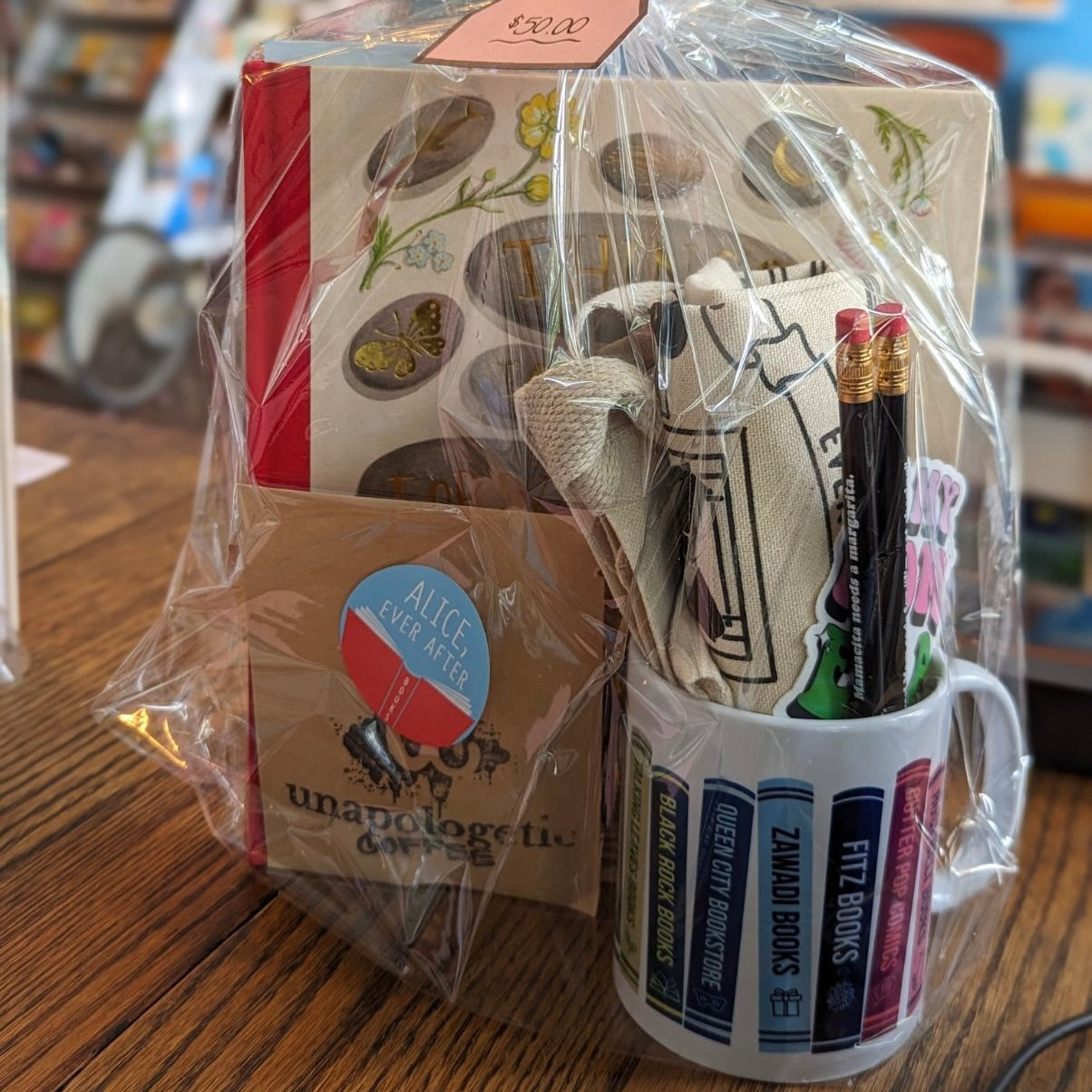 ALICE EVER AFTER BOOKS GIFT BASKET