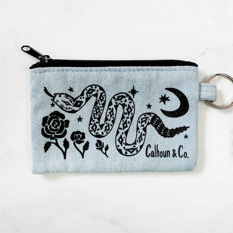 SNAKE ZIPPER CARD POUCH