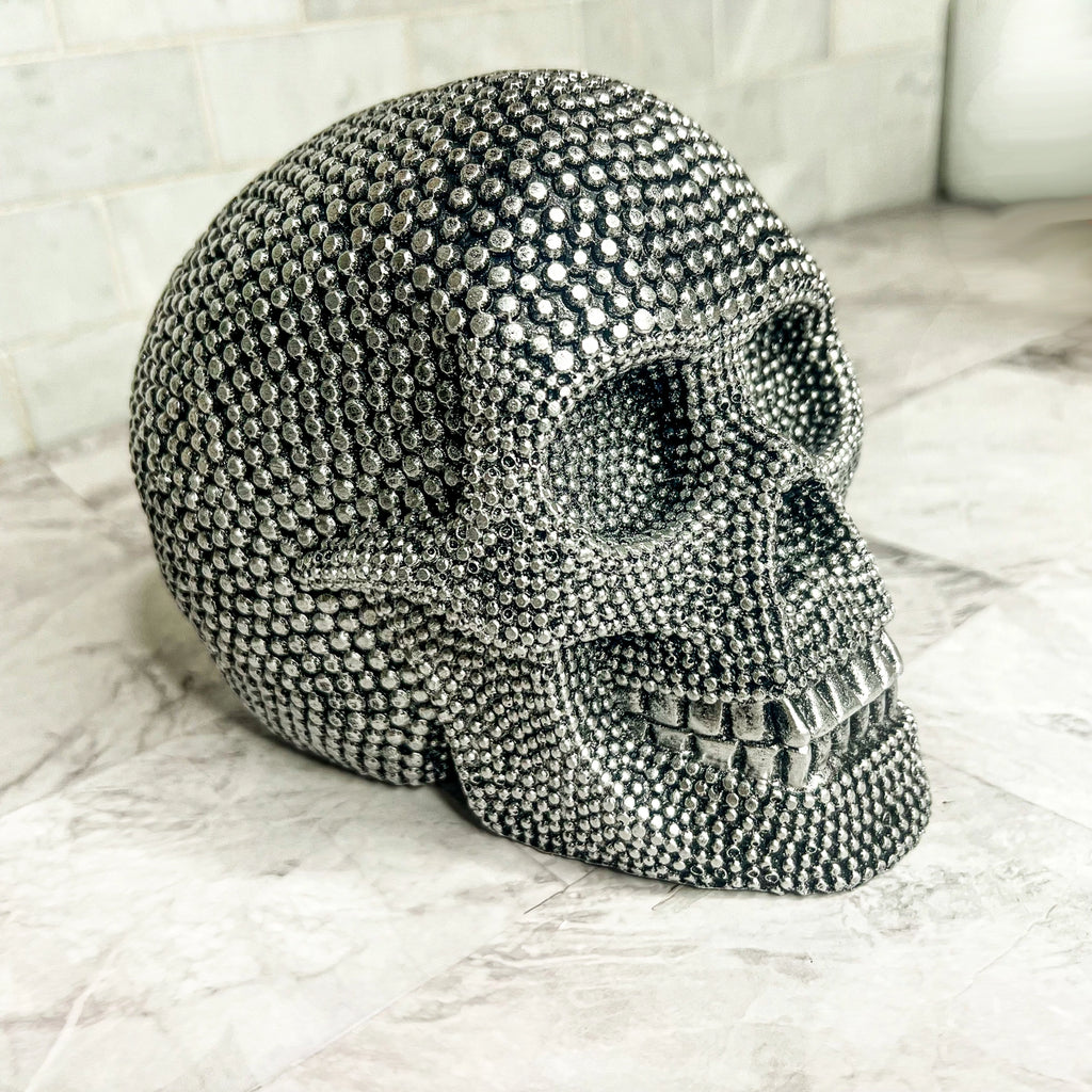 STUDDED SKULL DECOR