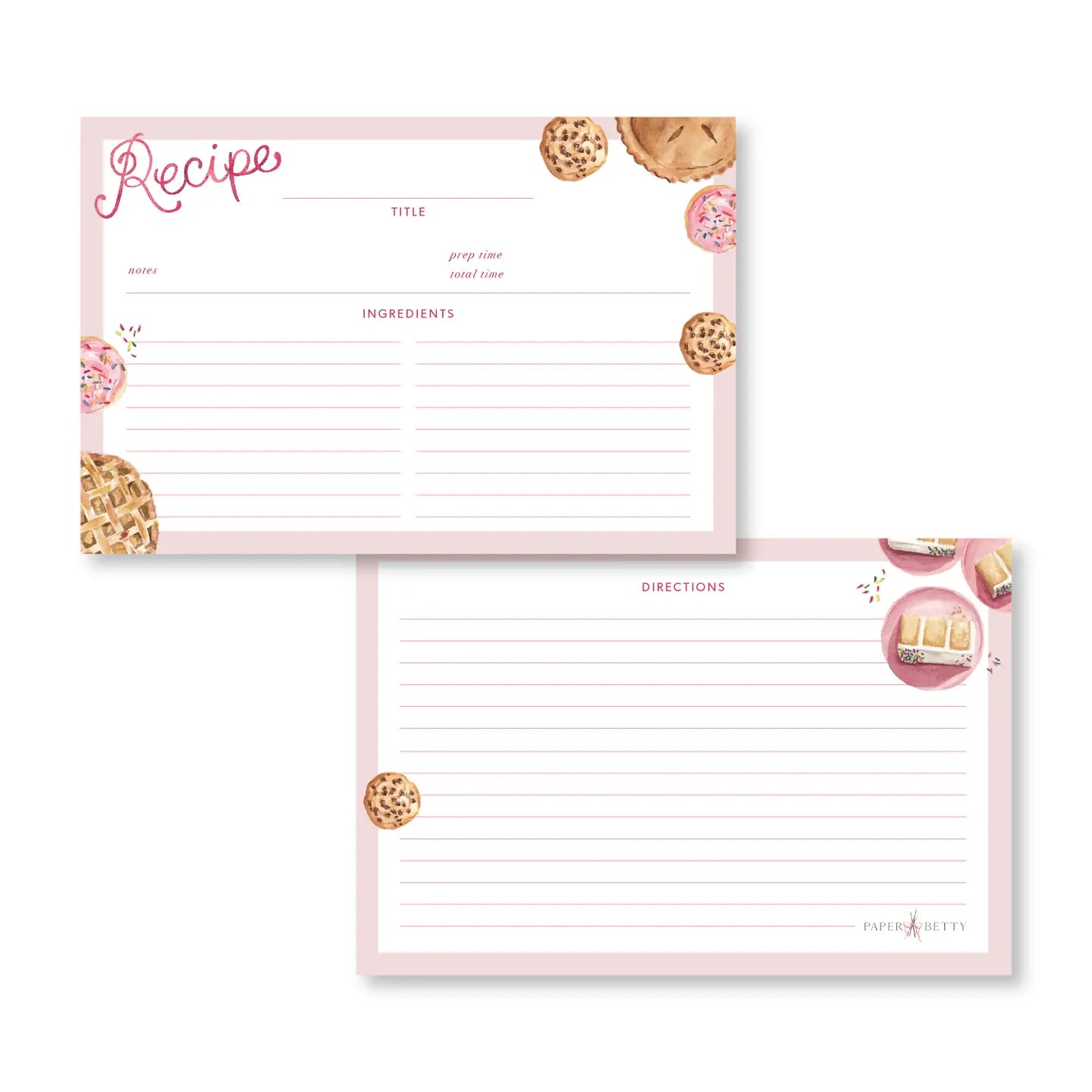 RECIPE CARDS