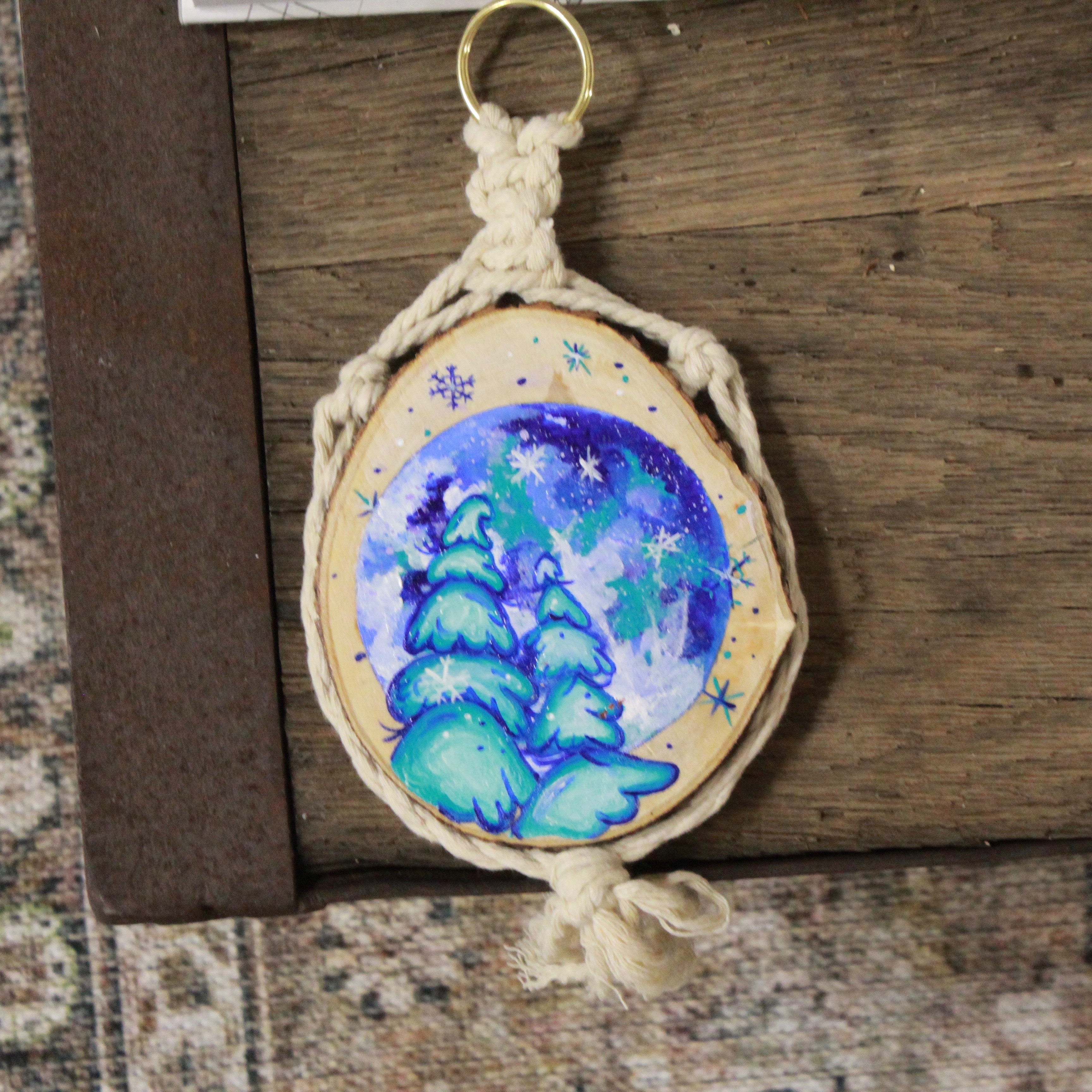 MACRAME WOOD ROUND