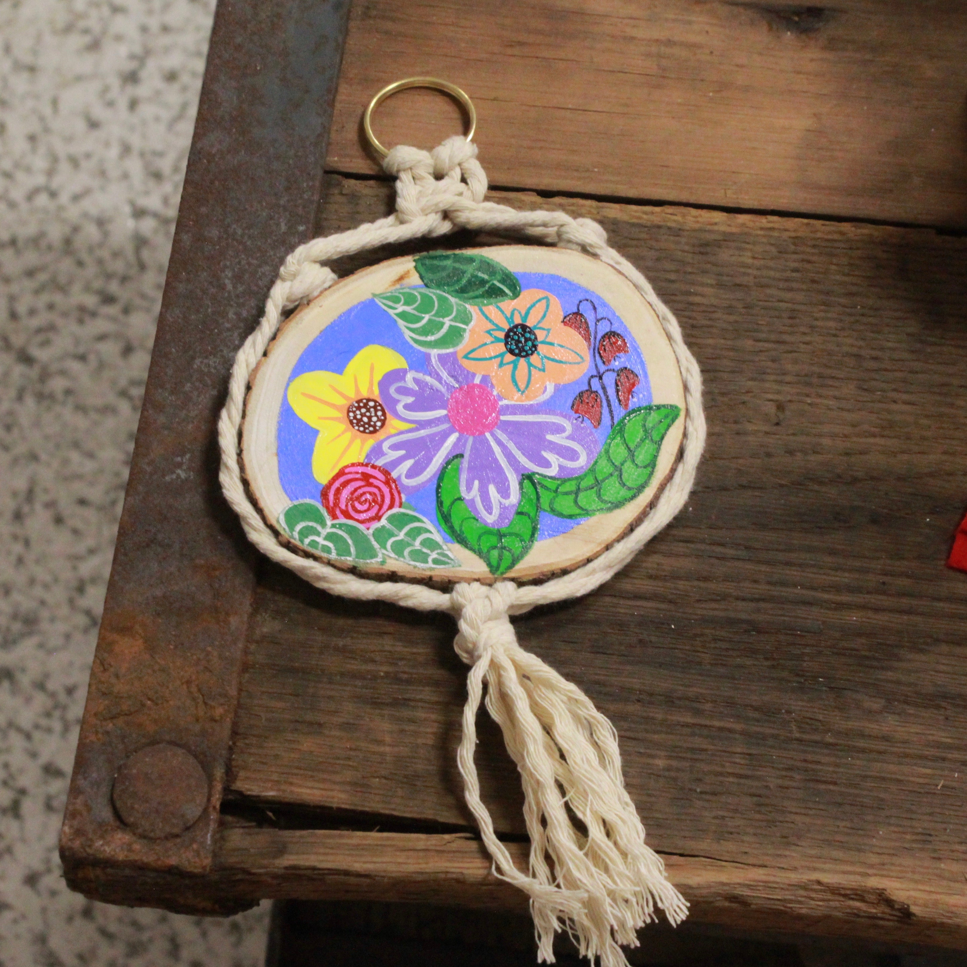 MACRAME WOOD ROUND