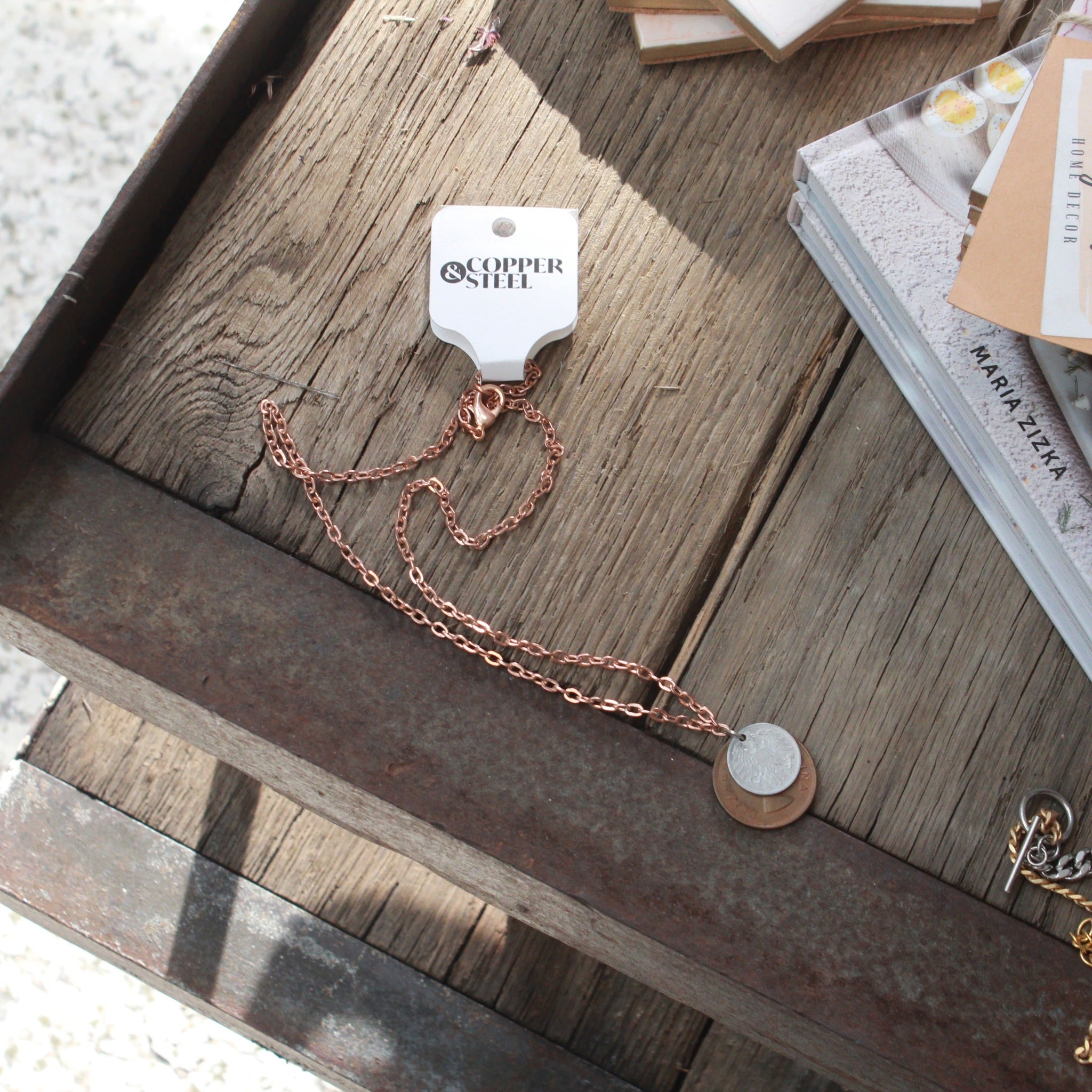 COPPER & STEEL CHAINMAIL JEWELRY