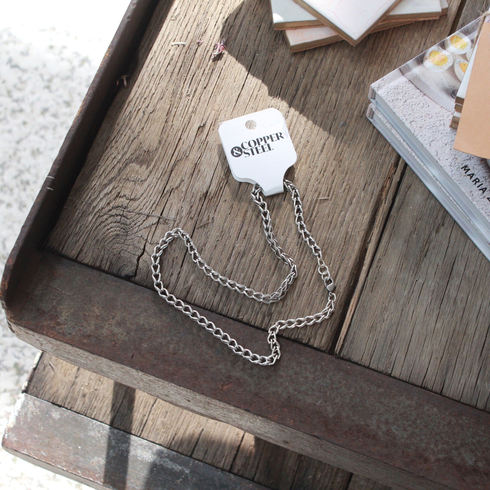COPPER & STEEL CHAINMAIL JEWELRY
