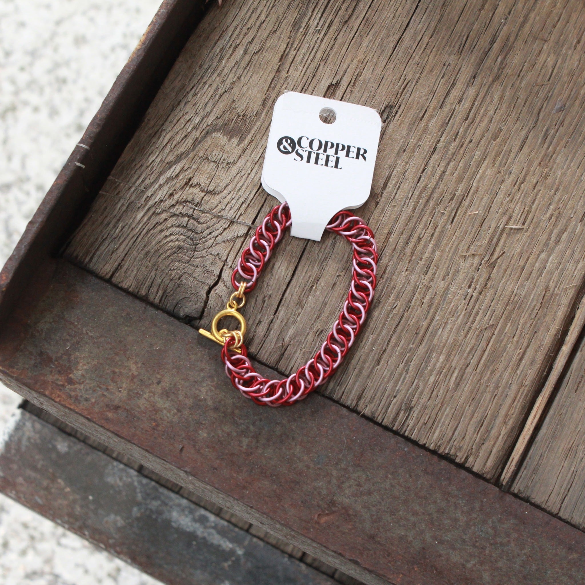 COPPER & STEEL CHAINMAIL JEWELRY