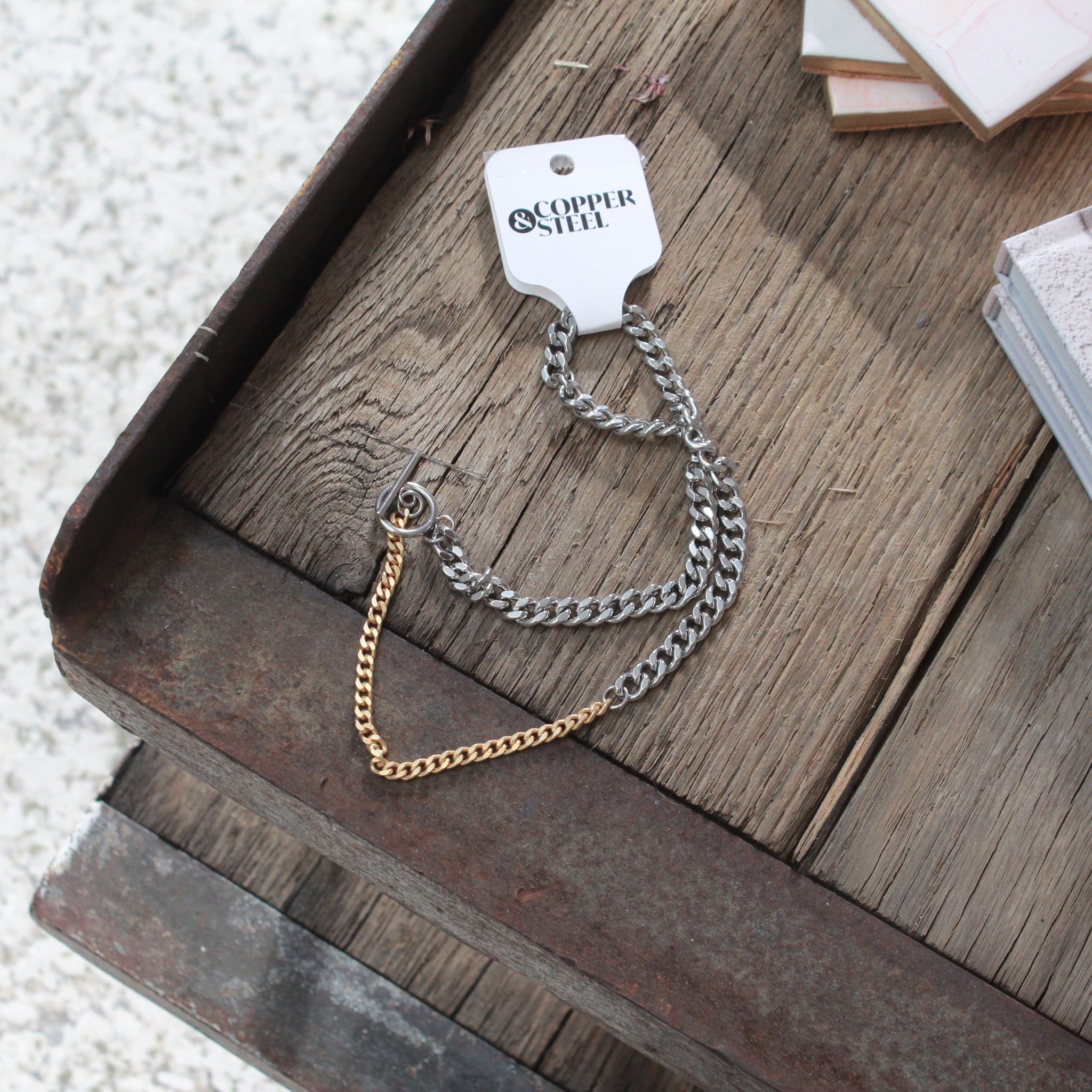 COPPER & STEEL CHAINMAIL JEWELRY