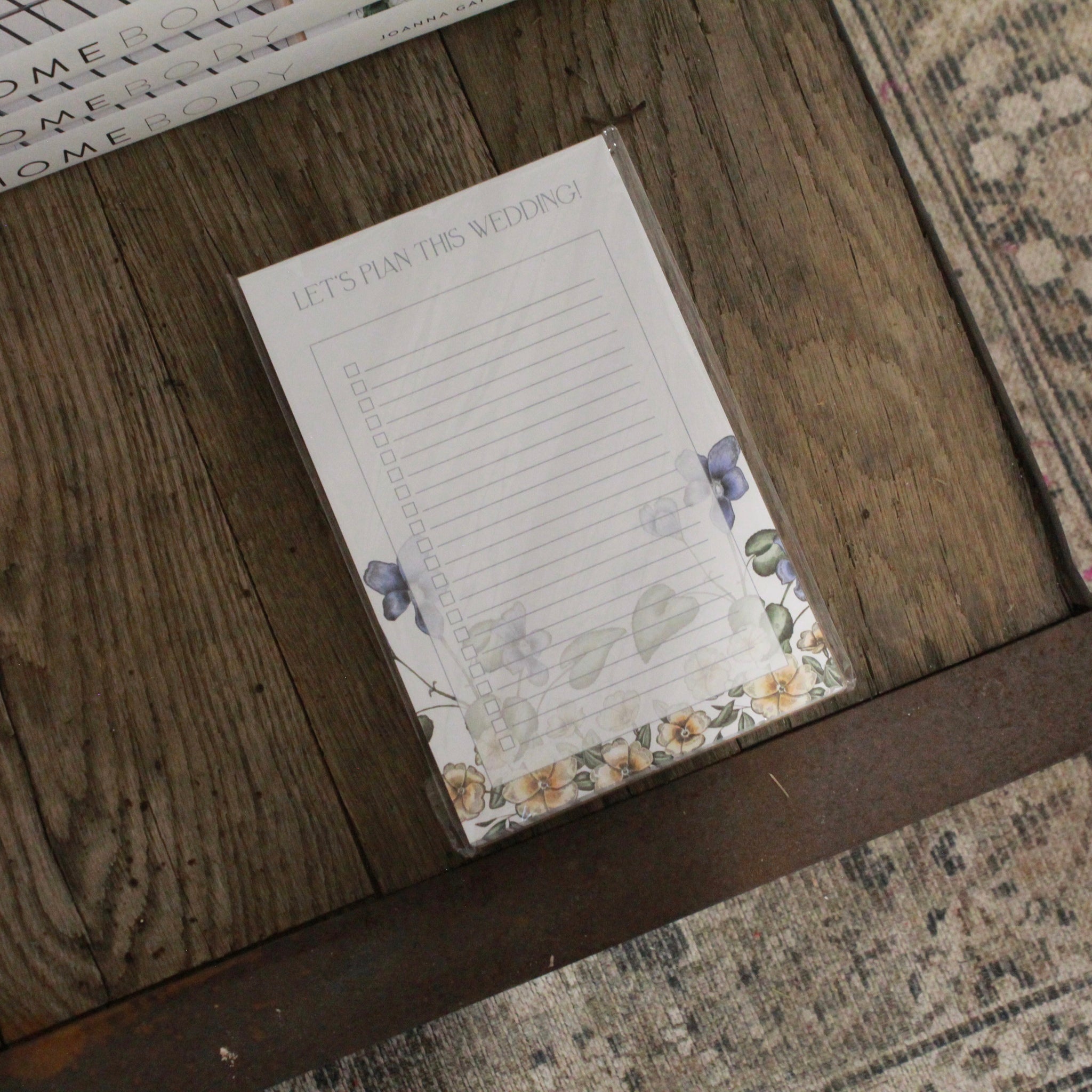 LET'S PLAN THIS WEDDING NOTE PAD